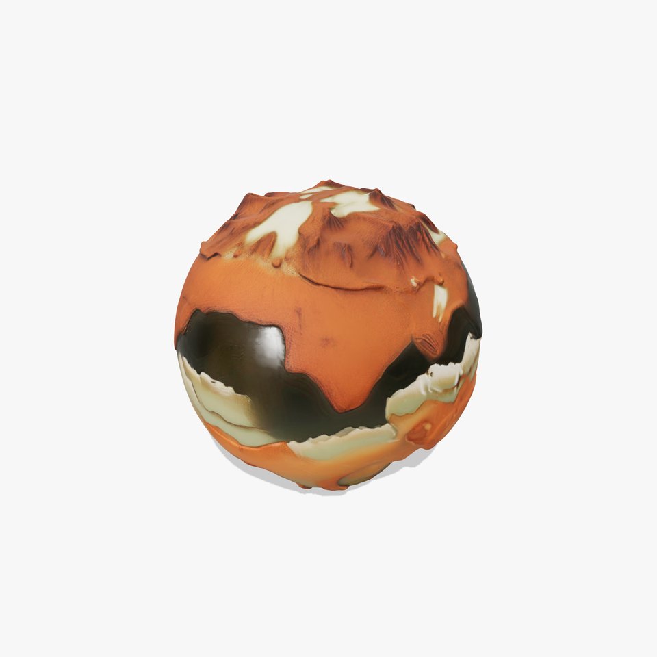 Planetary Terrain Sphere Model Pack